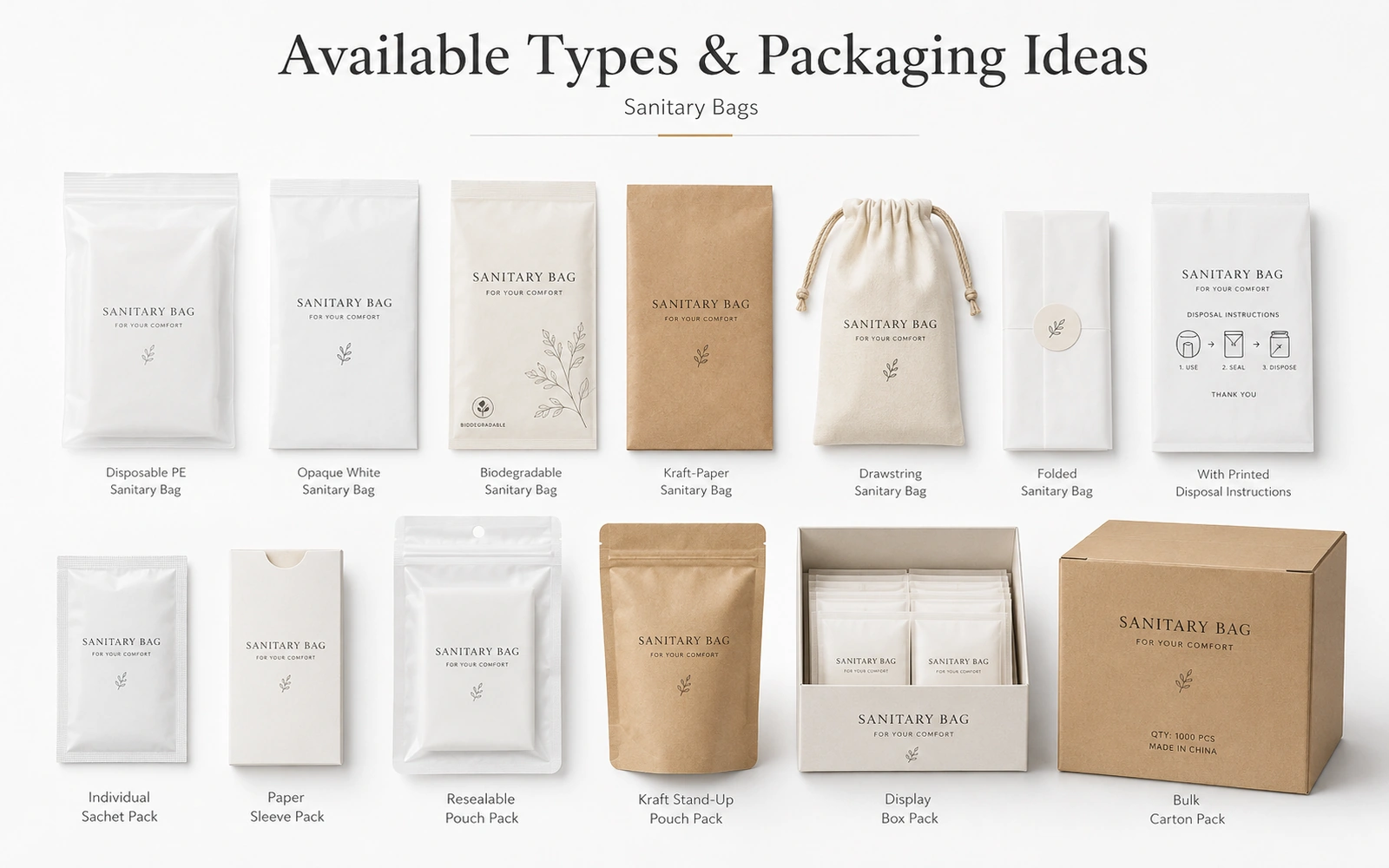 Sanitary Bag Packaging placeholder